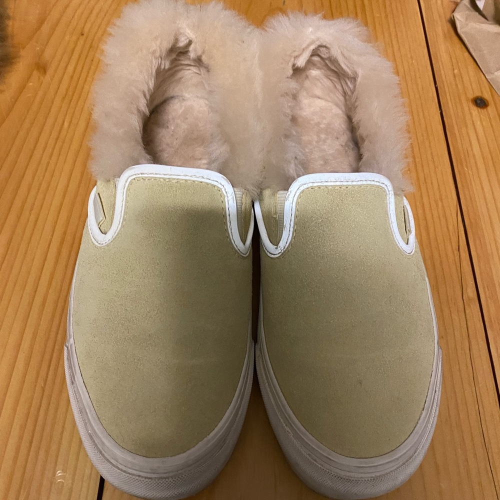 Vans suede fur sneaker